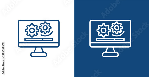 Software Outline, with light and dark background