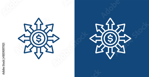 Payment Outline, with light and dark background