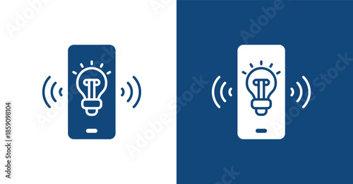 Innovation Glyph, with light and dark background