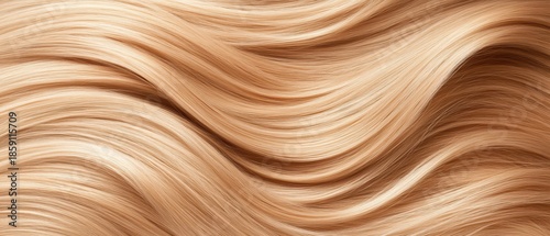 Close up of flowing blonde hair with light and shadow details creating smooth waves.