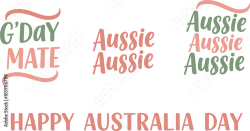 G'day mate, aussie aussie aussie, happy australia day