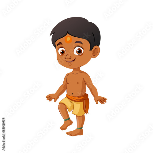 Indian village Boy character full set ,sitting , walking. Ready for animation moral stories, made by adobe illustrator and ready for animate cc with circle. Face made with ... See More

