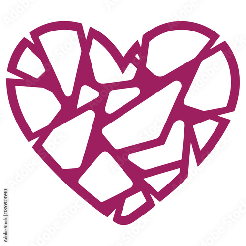 Heart shape made from paper clips