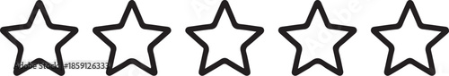 Rating Vector Icon Outline Minimalist Quality Review Symbol