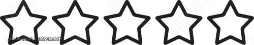 Rating Vector Icon Outline Minimalist Quality Review Symbol