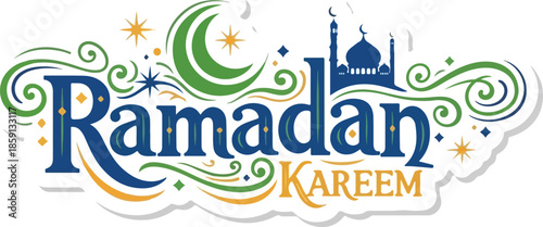 Ramadan Kareem A Festive and Colorful Greeting for the Holy Month Celebration