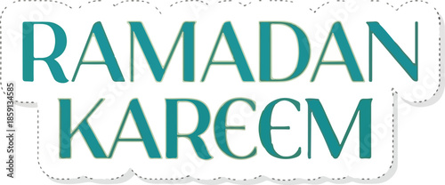 Ramadan Kareem A festive greeting for the holy month, promoting peace and reflection