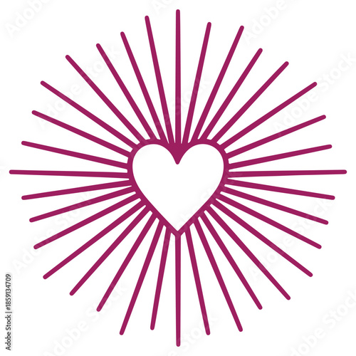 Vector illustration of a heart