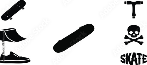 Extreme Skateboarding Urban Action Graphic