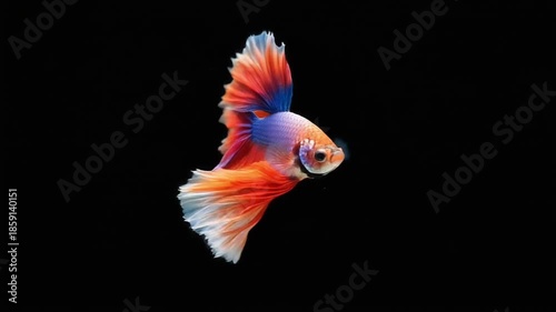 Siamese Fighting Fish: Blue and Orange Betta