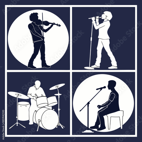 Musicians performing