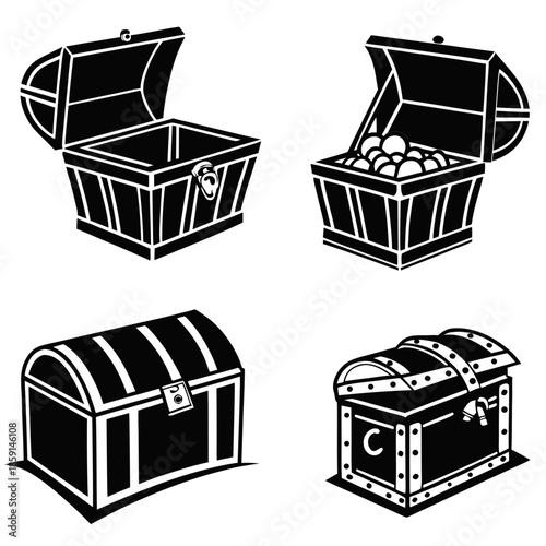Collection of treasure chests
