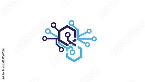 Abstract digital circuit design representing advanced technological innovation and connectivity.