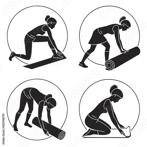 Yoga mat setup instructions