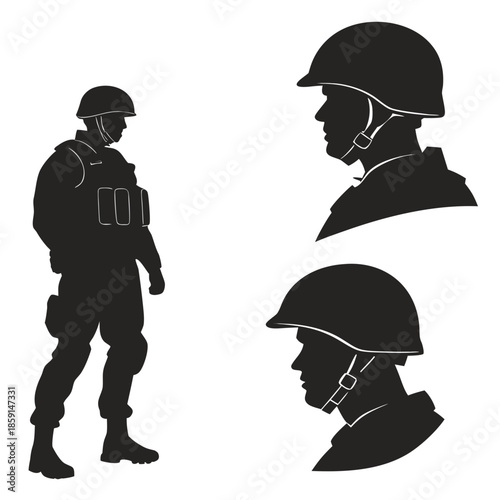 Soldier silhouettes