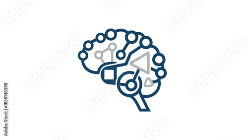 Brain illustration representing artificial intelligence and technological advancements.