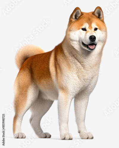 Wallpaper Mural shiba inu dog on white background Torontodigital.ca