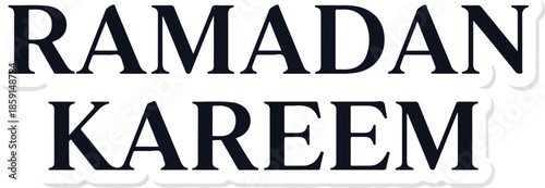 Ramadan Kareem A Festive Greeting for the Holy Month. Wishing Peace and Blessings