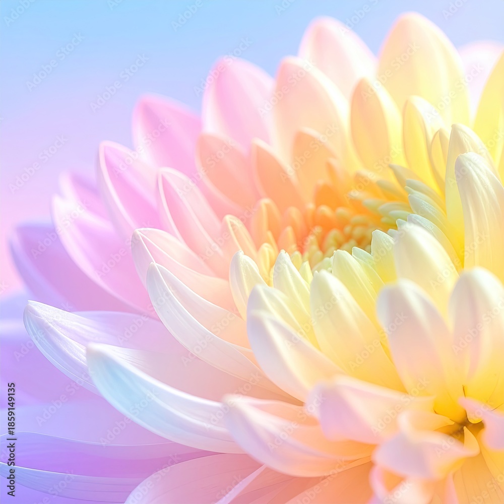 Fototapeta premium Close-up pastel flower petals