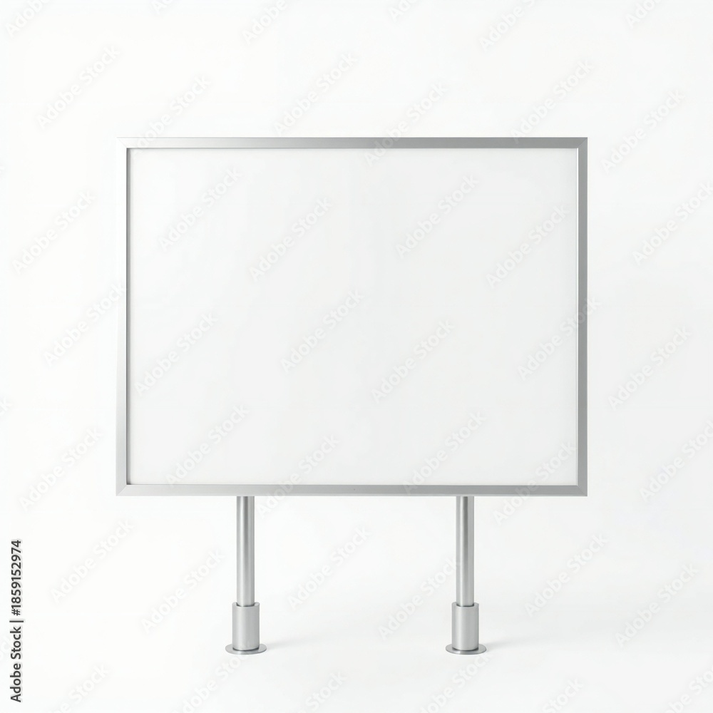 Obraz premium Blank whiteboard on stand