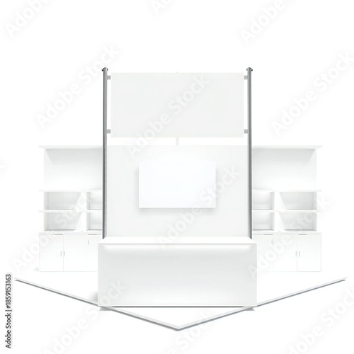 Wallpaper Mural Modern bathroom with bathtub and glass shower Torontodigital.ca