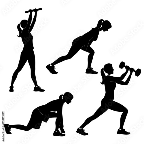 Fitness silhouettes