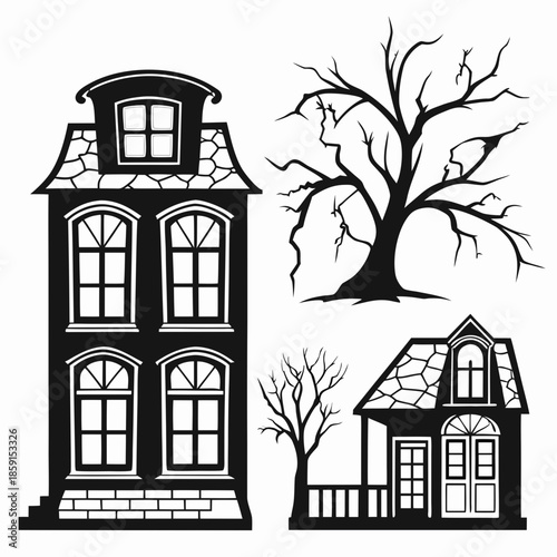 Haunted houses and trees