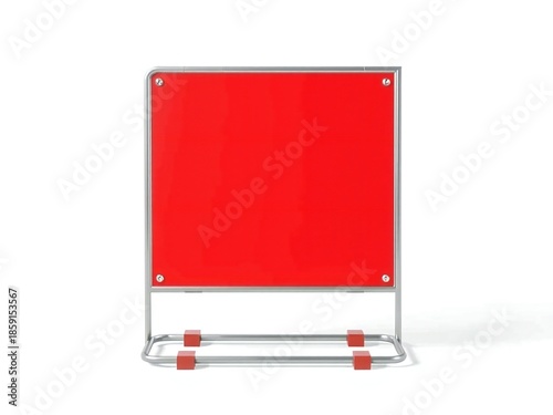 Free Download Modern red magnetic board on stand - GFXLoad