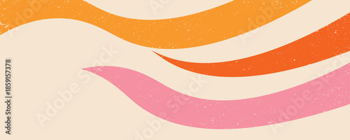 Abstract creative concept of summer bright cover, card or poster in minimal style for corporate identity, branding, social media ads, vector illustration