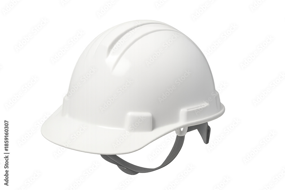 Fototapeta premium White hard hat providing construction site safety protection