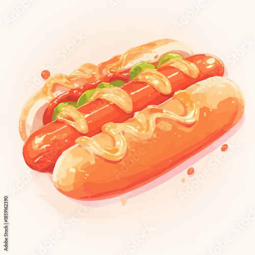 Delicious Hot dog Design Very Cool