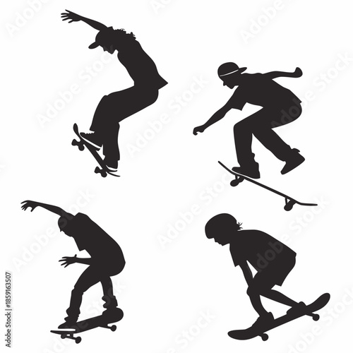 Skateboard silhouettes