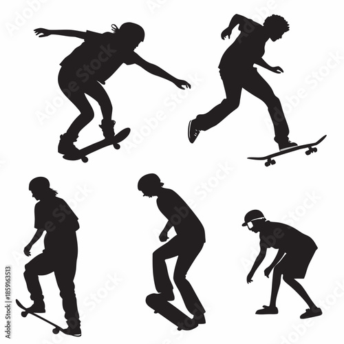 Skateboard silhouettes