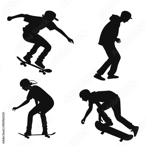 Skateboard silhouettes