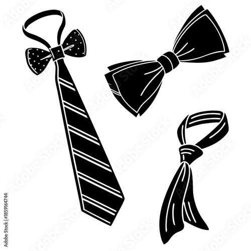 Collection of formal wear accessories