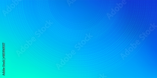 Blue gradient dotted background. Halftone effect circle vector abstract backdrop for presentation, web banner, landing page. With place for text. vector Eps 10
