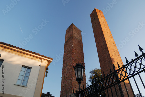 Medieval Towers Pavia Village town characteristic square