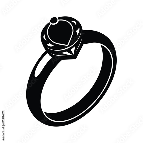 silver coral gemstone ring