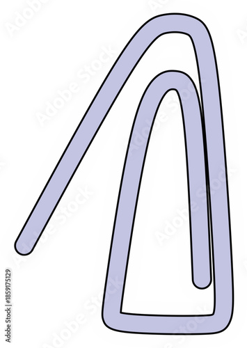 Cute Handdrawn Paper Clips Sticker 