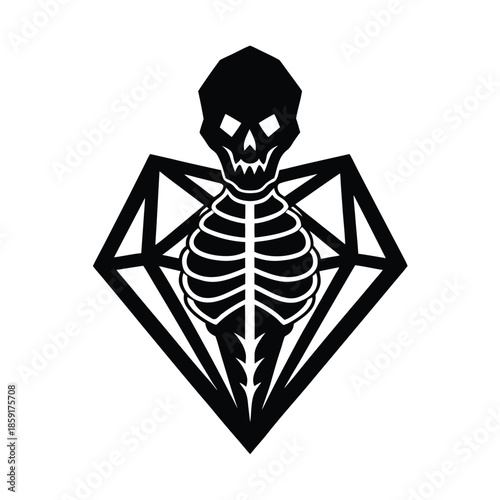 skeleton jewel dark ornament