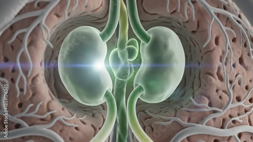 Visual Anatomy of the Human Lymphatic System Showing Fluid Balance and Immune Function