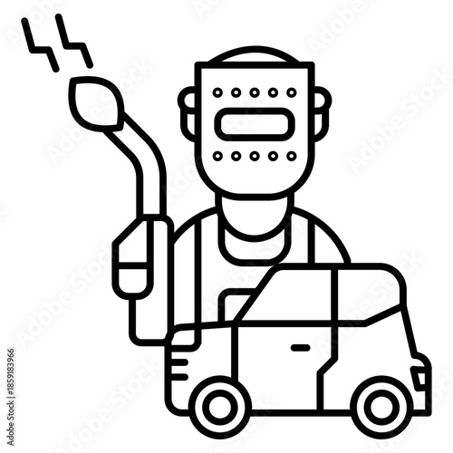 Body car welder icon