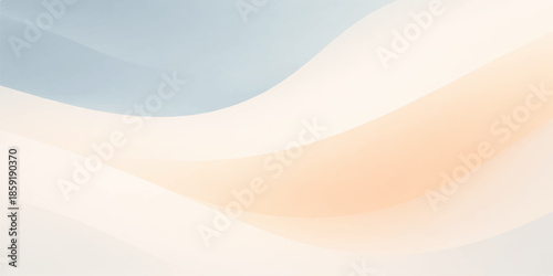 Abstract white background featuring a vector wave design with orange and yellow curves and a golden sun light pattern to create a summer water texture art wallpaper