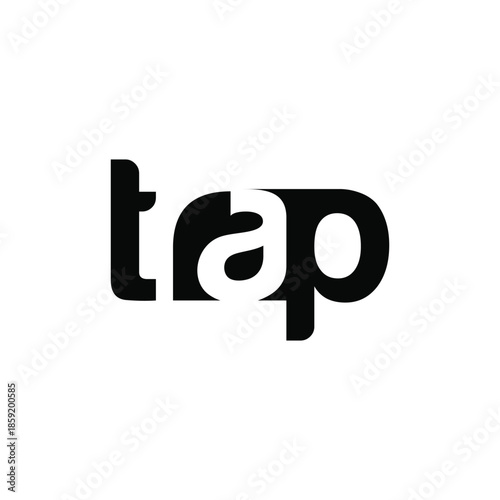 trap logo design vector template