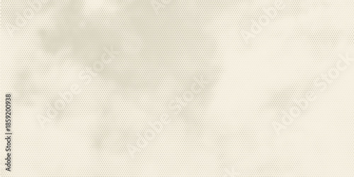 Retro beige halftone paper texture. Vintage craft ecru wallpaper with speckles, flecks, particles. Light cream grunge grain overlay background. Dirty dotted and specked canvas backdrop. Vector