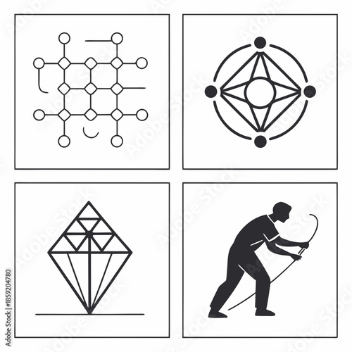 Collection of symbolic illustrations