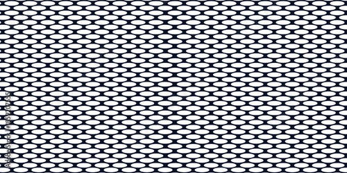 Wide simple black and white grill mesh pattern vector illustration