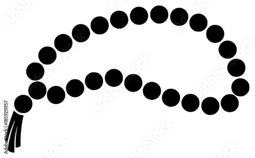 meditation illustration yoga silhouette mala logo buddhism icon relaxation outline woman prayer spiritual mantra traditional bead tibetan meditating peace shape sacred vector graphic background