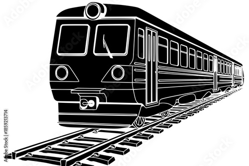 railway illustration transport silhouette travel logo transportation icon train outline vehicle railroad rail passenger speed locomotive station modern subway shape high vector graphic background