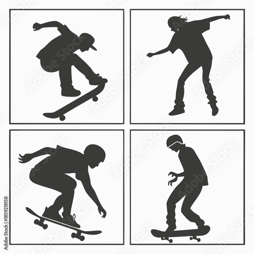 Skateboard silhouettes